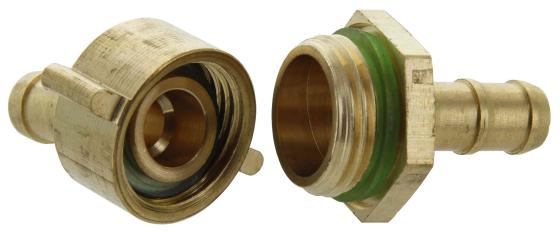 10,0 CF Di GIUNTATUBI OTTONE 3 PZ 1/4 X 10 MM*