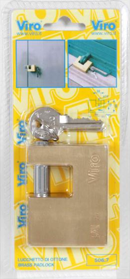 1,0 PZ Di VIRO BL 506.7 LUCCHETTO OTT SERRANDA 70 MM