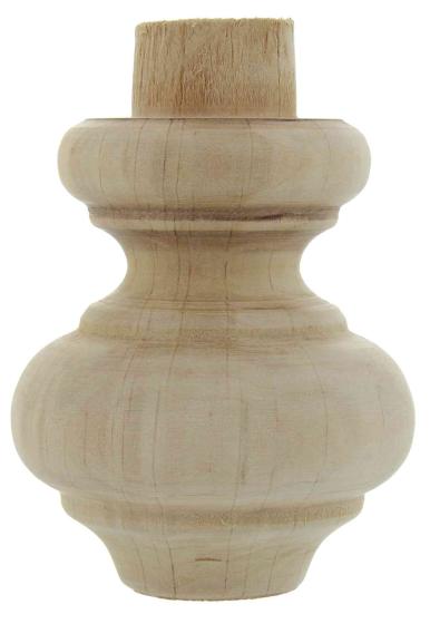 8,0 PZ Di PIEDE IN LEGNO ONTANO 53012 52X 75 MM