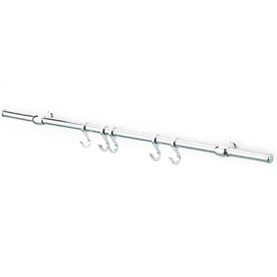 1,0 PZ Di KIT SOTTOPENSILE CON GANCI NICHELATO 90 CM