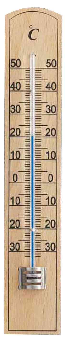 1,0 PZ Di TERMOMETRO IN LEGNO 20X3,6 CM                     