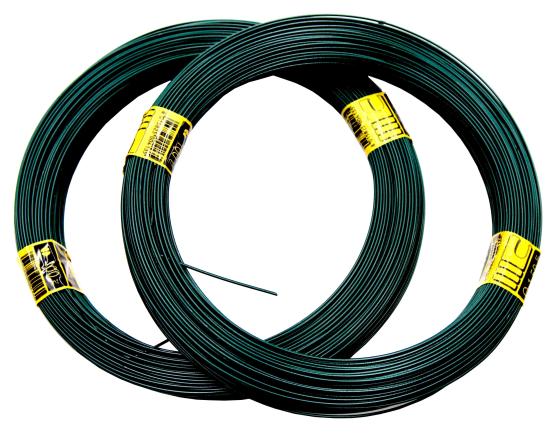 25,0 RT Di FILO LEGATURA PLASTICATO D 1,0-1,5MM 100 M VERDE