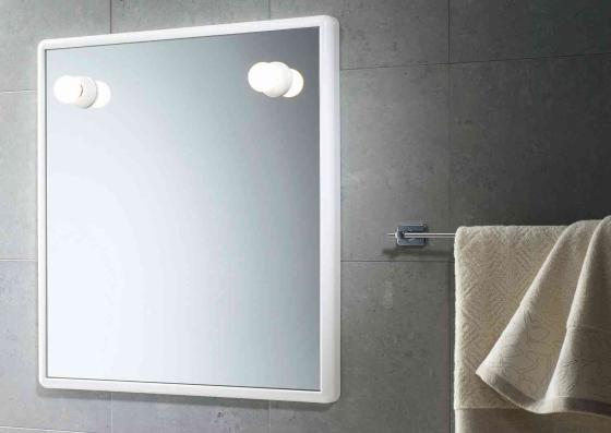 1,0 PZ Di GEDY 8001 SPECCHIO CON LUCI 55X60 CM BIANCO