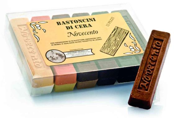 12,0 PZ Di BASTONCINO DI CERA COLORE ROVERE