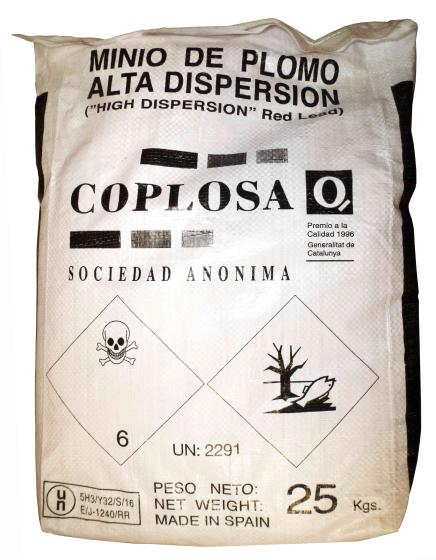 1,0 SA Di MINIO DI PIOMBO DA 25 KG