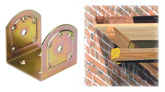 10,0 PZ Di PIASTRA 761 STAFFA ESTERNO TRAVI ACC TROP 90X91 MM