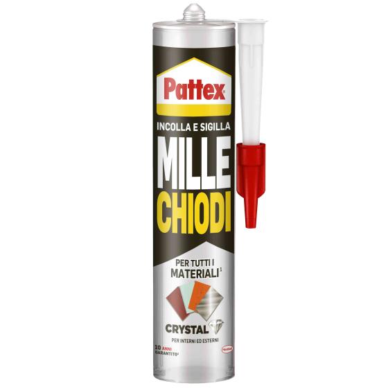 12,0 PZ Di PATTEX MILLECHIODI CRYSTAL CARTUCCIA 290 G