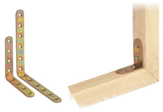 50,0 PZ Di PIASTRA 779 ANGOLARE ACCIAIO TROPIC  50X2,5X 50 MM