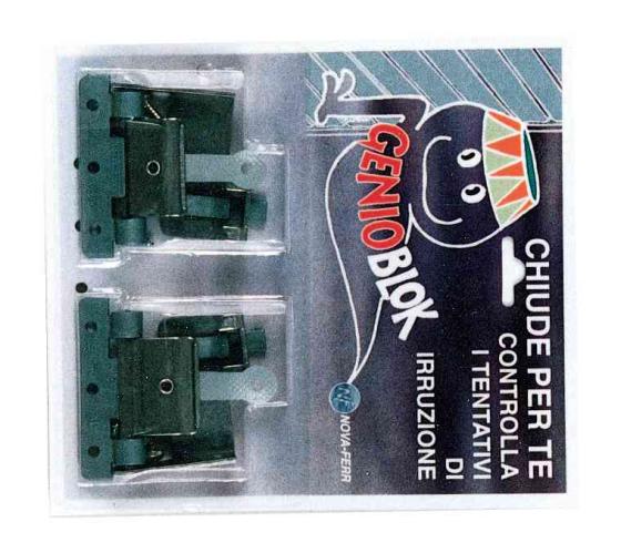 1,0 CF Di BLOCCA TAPPARELLA GENIOBLOCK ACC INOX DX E SX