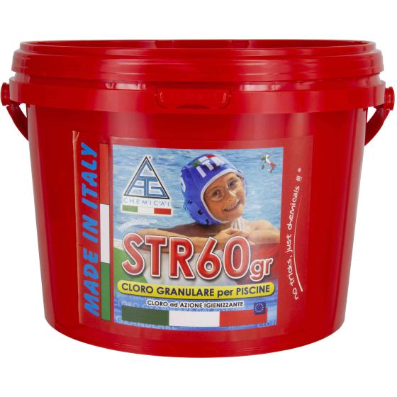 1,0 PZ Di CLORO X PISCINE IN POLVERE KG. 5 STR60GR