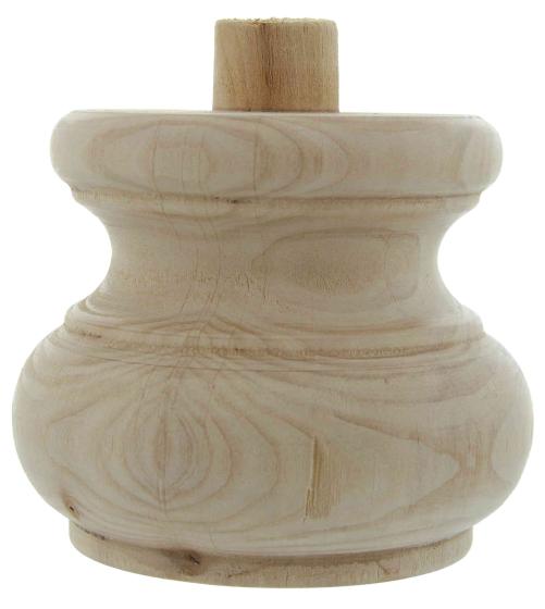 8,0 PZ Di PIEDE IN LEGNO ONTANO 53008 95X75 MM