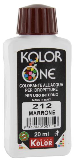 12,0 PZ Di COLORANTE KOLOR ONE ML.20 N.212 MARRONE