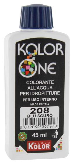 12,0 PZ Di COLORANTE KOLOR ONE ML.45 N.208 BLU SCURO