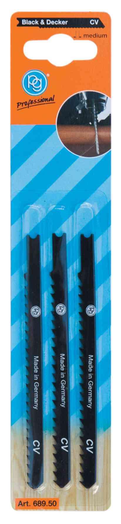 1,0 CF Di POGGI 689.50 3 LAME PER SEGHETTO 10 CM DENTI MEDI