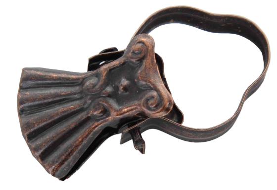 100,0 PZ Di PINZA PER TENDE CON ARCO BRONZATA**