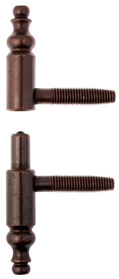 65,0 PZ Di CERNIERA ANUBA ACCIAIO BRONZATO BAROCCO 13 MM**