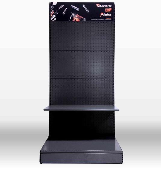 1,0 PZ Di ELEMATIC ESPOSITORE TASSELLI VUOTO C/GANCI