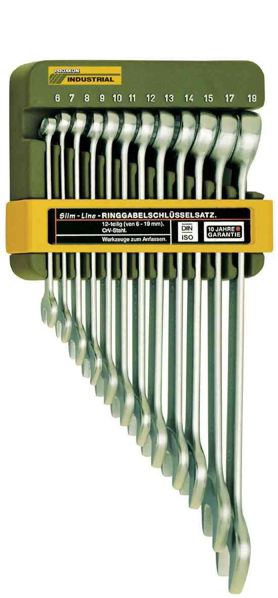 1,0 CF Di PROXXON 23820 CHIAVI COMBINATE 6/19 MM DA 12 PZ