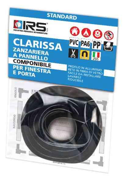 1,0 PZ Di ZANZARIERA IRS CLARISSA SPAZZOLINO DA 5 M