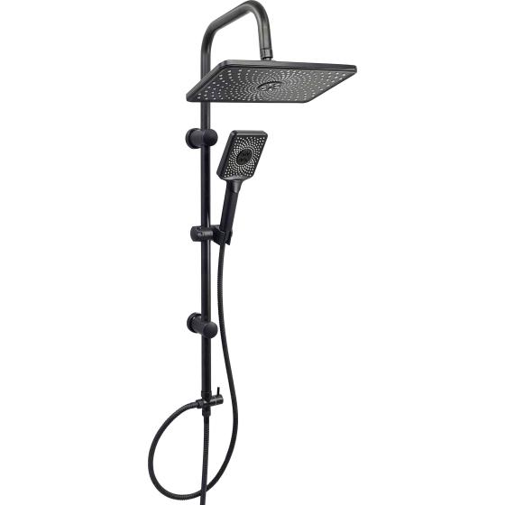 1,0 PZ Di COLONNA DOCCIA C/SOFF E DOCC LX-4002 NERO OP GROEN