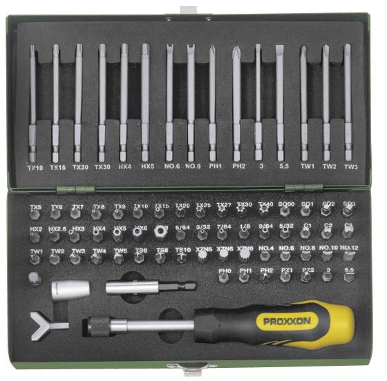 1,0 CF Di PROXXON 23107 INSERTI SPECIALI SET 75 PZ