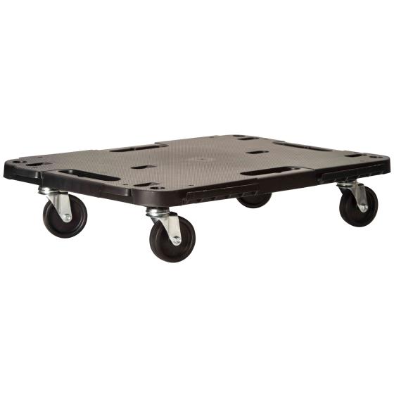 1,0 PZ Di PEDANA C/RUOTE PORTATA 543 KG 58X38X12,5 CM NERO