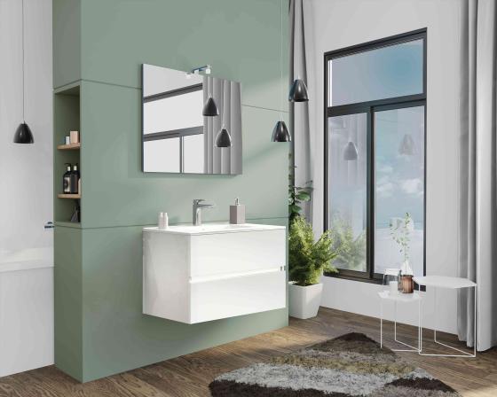 1,0 PZ Di MOBILE BAGNO NEW SPLASH  80 SOSP. BIANCO