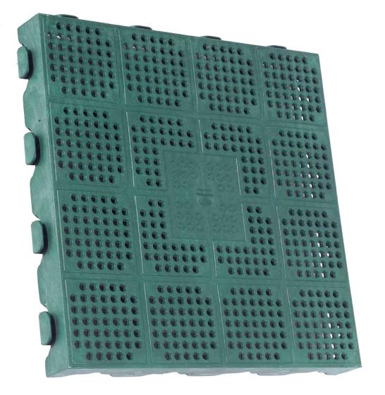 6,0 PZ Di PAVIMENTO IN PP 40X40X4,5 CM  P40 VERDE