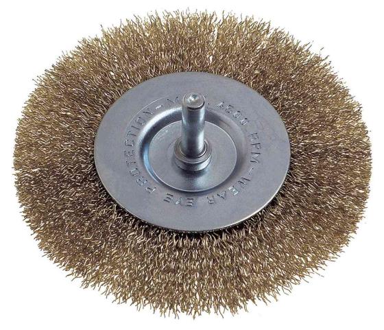 1,0 PZ Di POGGI 470.00 SPAZZOLA CIRCOL ACCIAIO G6 D  75 MM