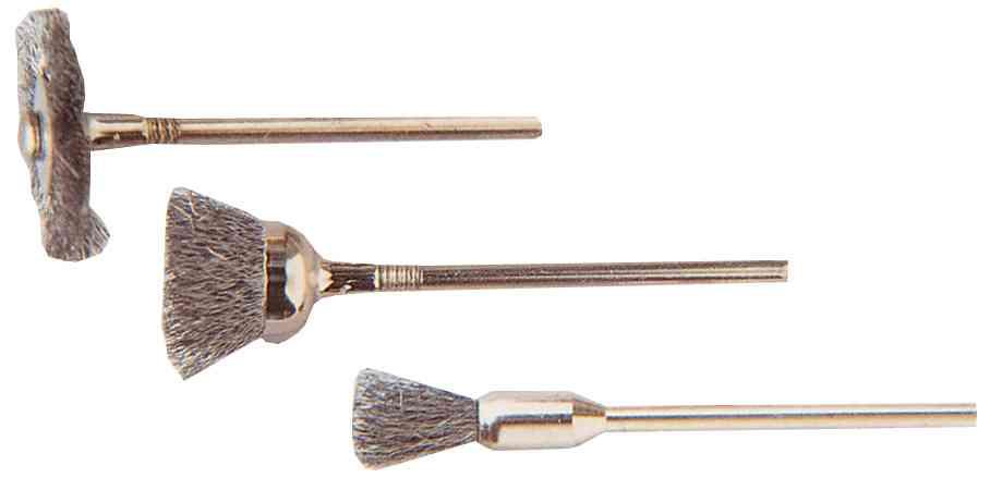 1,0 CF Di POGGI 476.00  3 MINI SPAZZOLE ACCIAIO GAMBO 3 MM