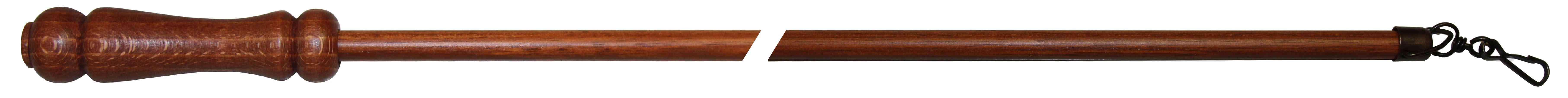 1,0 PZ Di FRUSTA IN LEGNO PER TENDA 125 CM NOCE
