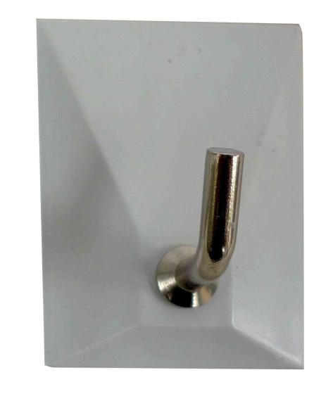 100,0 PZ Di GANCIO ADESIVO PLASTICA 1 POSTO**