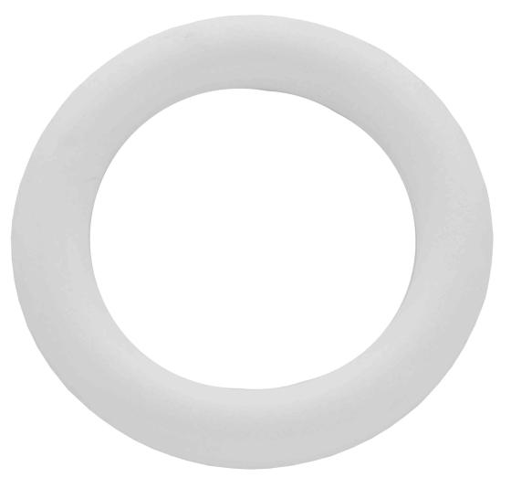 20,0 PZ Di ANELLO BASTONE TENDA D 46X66 PLASTICA C/FORO BIANC