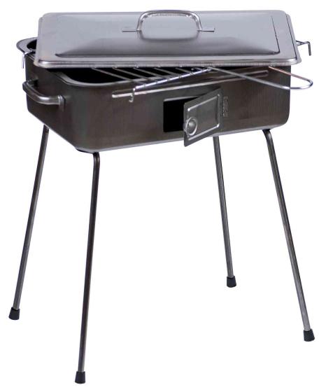 1,0 PZ Di BARBECUE IN LAMIERA FORNACETTA RETTANGOLARE