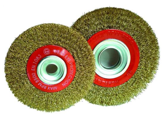 1,0 PZ Di POGGI 488.00B SPAZZOLA CIRCOL ACC D 150X20 MM F 16