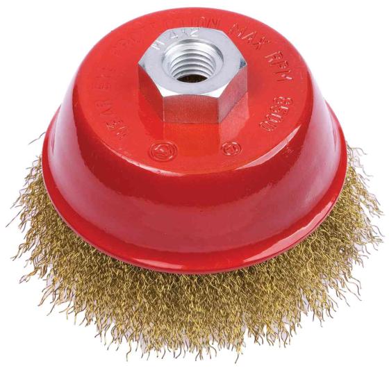 1,0 PZ Di POGGI 485.50B SPAZZOLA A TAZZA ACC 14MA D 100 MM