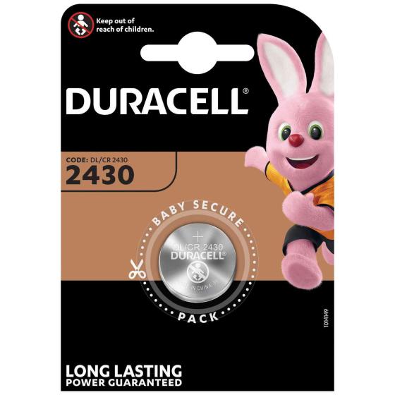 10,0 BL Di DURACELL BATTERIA A BOTTONE CR2430 BL.1PZ.