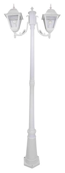 1,0 PZ Di LAMPIONE NEW YORK H 200 CM 2 LUCI BIANCO