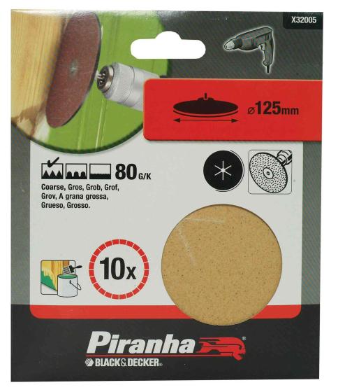 1,0 PZ Di B.D. 5 DISCHI D.125 GR.80 ART.A1453