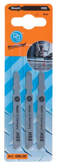 1,0 CF Di POGGI 696.00 3 LAME PER SEGHETTO BOSCH DENTI FINI