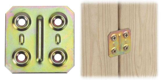 200,0 PZ Di PIASTRA 160 DIRITTA ACCIAIO TROPIC 50X50 MM