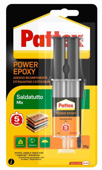 6,0 PZ Di PATTEX SALDATUTTO MIX SIRINGA  28 G