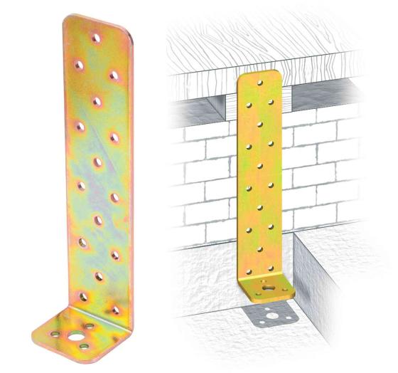10,0 PZ Di PIASTRA 754 ANGOLARE ACCIAIO TROPIC 50X200X45 MM