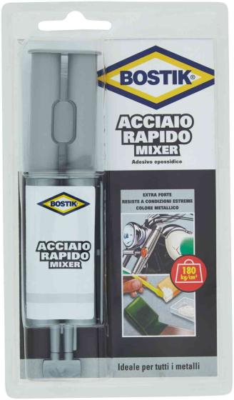 12,0 PZ Di BOSTIK ACCIAIO RAPIDO MIXER 24 ML BLISTER