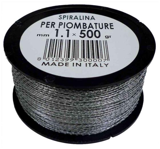 1,0 PZ Di FILO SPIRALINO PER PIOMBATURE D 1,1 MM   500 G