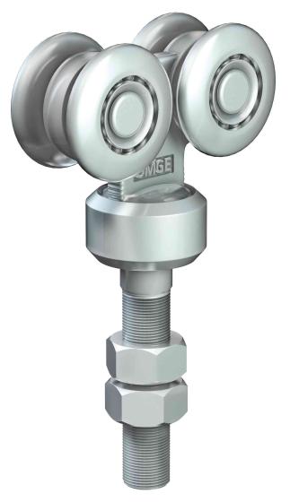 1,0 PZ Di OMGE  263 CARRELLO A 4 RUOTE D 55 PERNO GIR P 380 