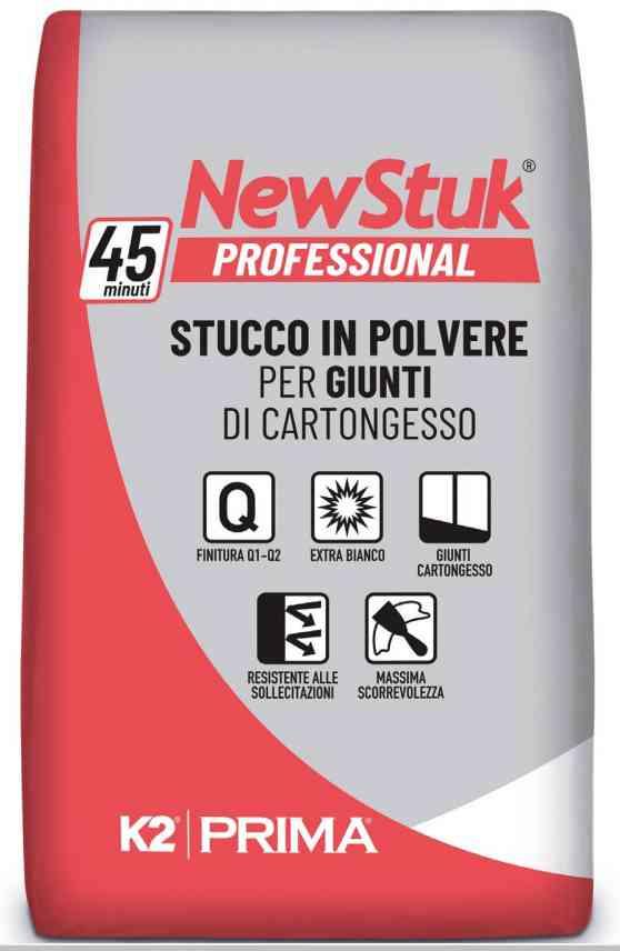 4,0 PZ Di STUCCO PER CARTONGESSO PROFESSIONAL K2  5 KG