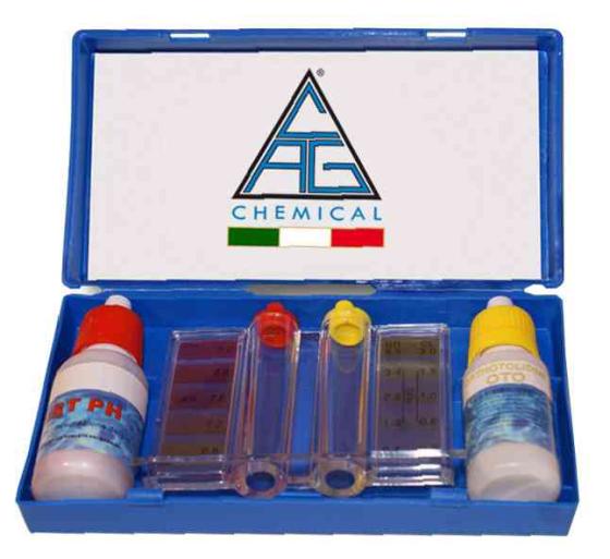 1,0 PZ Di TEST-KIT X PISCINE (LIQUIDI IN FLACONE)