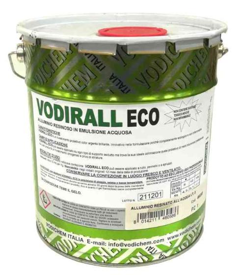 1,0 PZ Di ALLUMINIO RESINATO ALLACQUA VODIRALL ECO  5 L