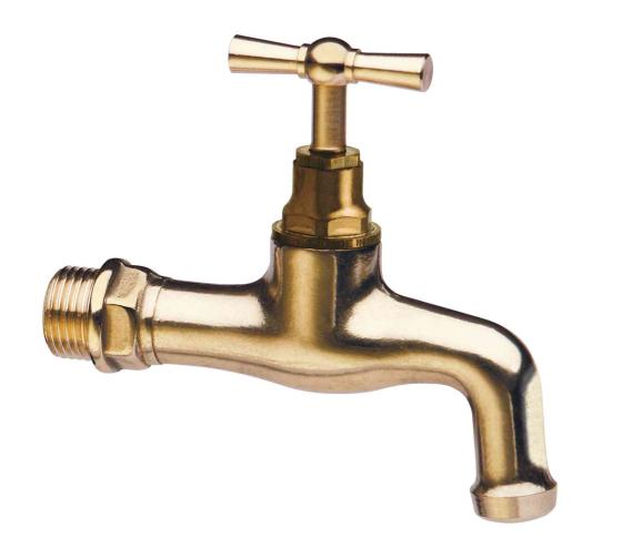 1,0 PZ Di ITAP 350 RUBINETTO CURVO OTTONE LUCIDO D 1/2